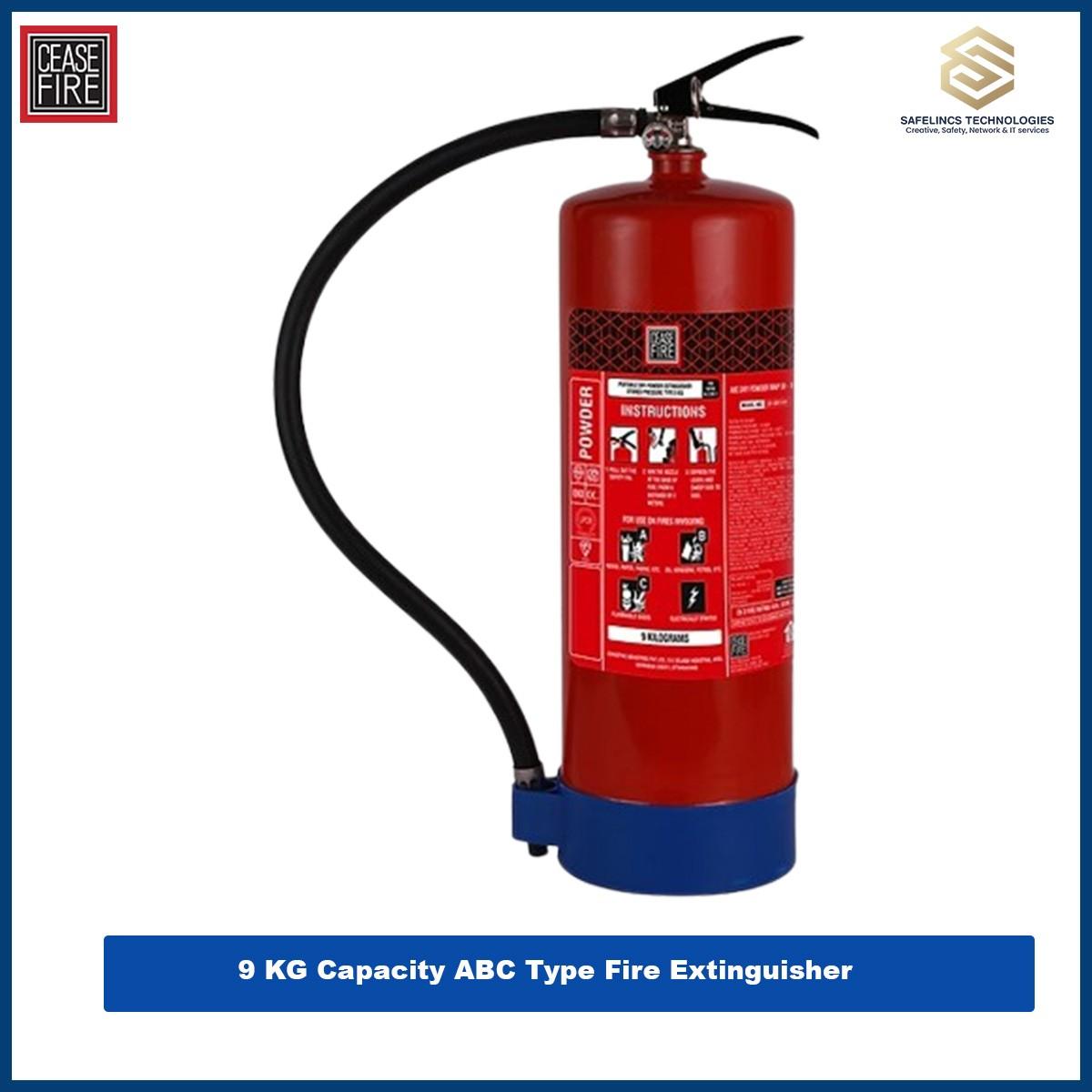 9 KG Cease Fire ABC Type Fire Extinguisher.