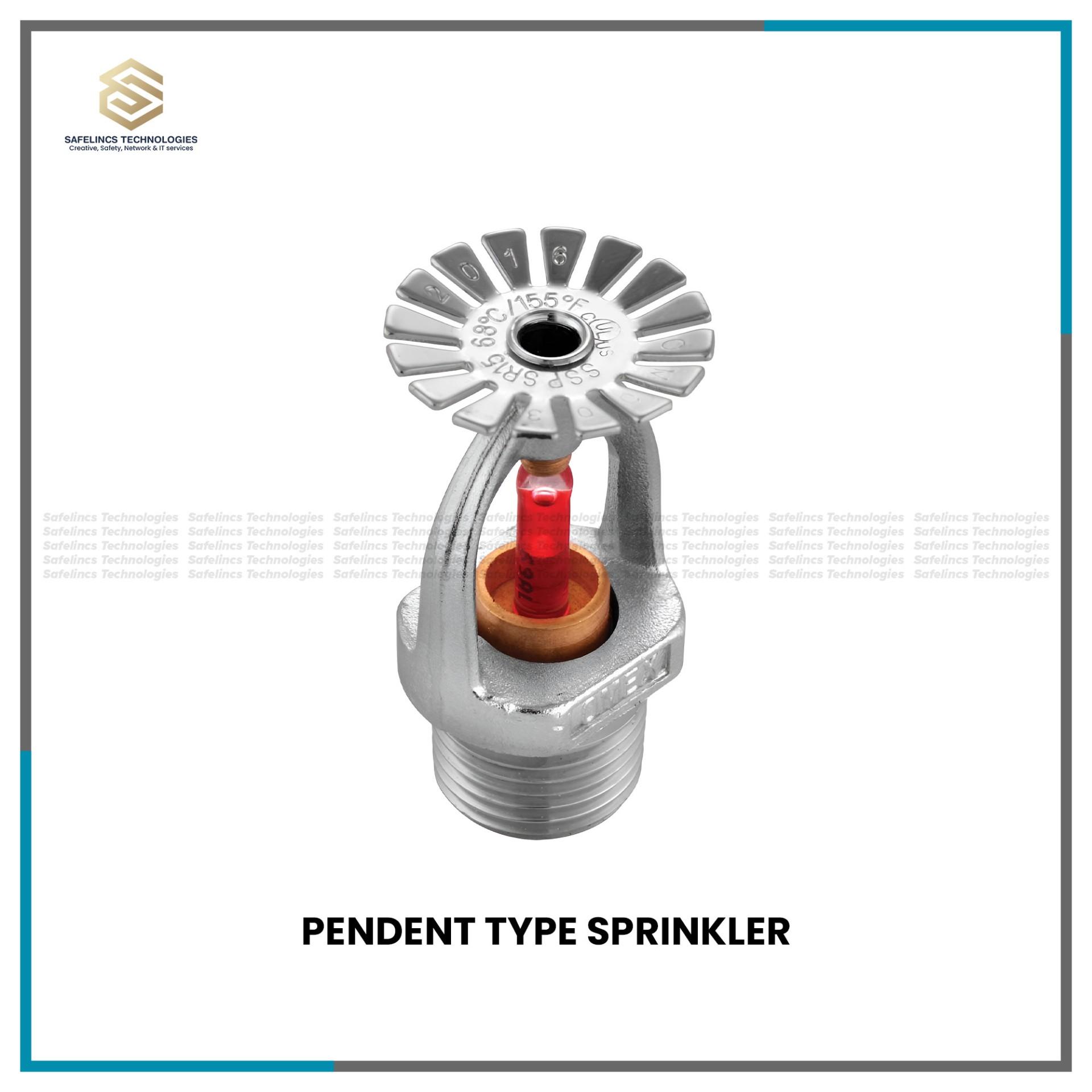 Pendant Type Fire Safety Sprinkler
