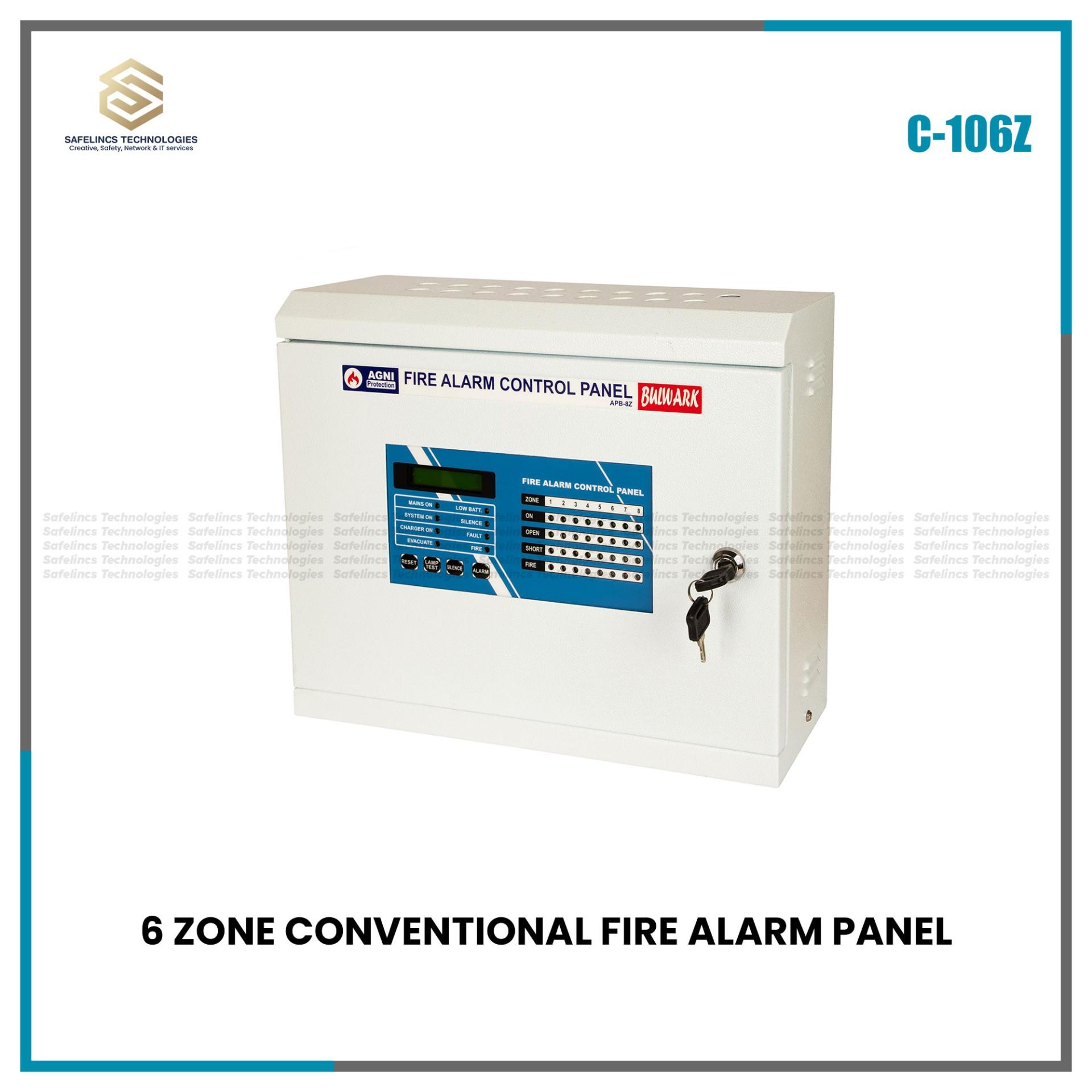 6 Zone Fire Alarm Control Panel-Agni Protection