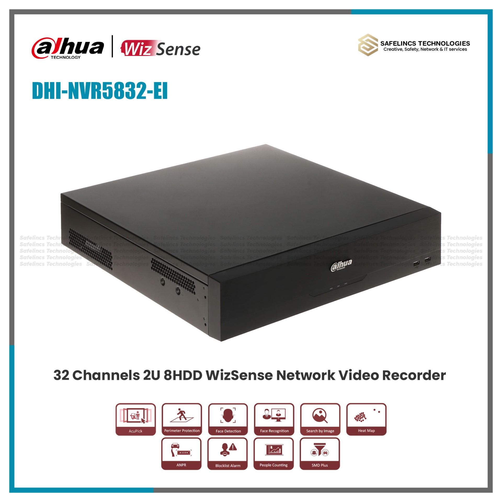 Hot 32 Channel NVR with 8 HDD Support DHI-NVR5832-EI