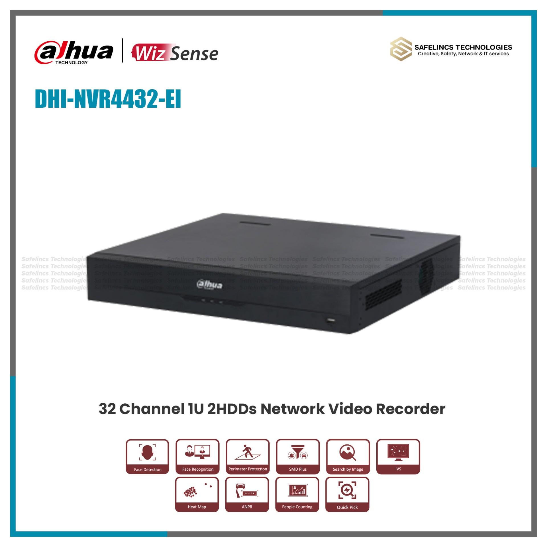4 SATA NVR 32 Chanells DHI-NVR4432-EI