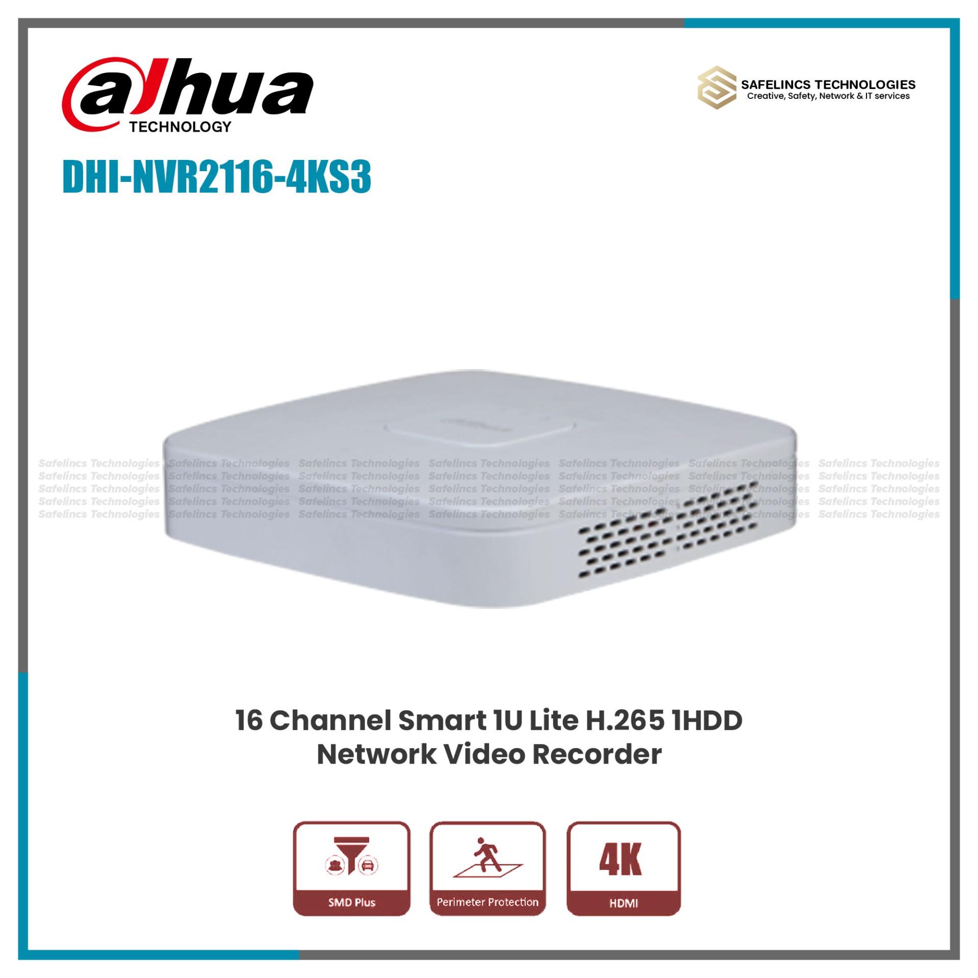 Dahua NVR DHI-NVR2116-4KS3- 1 SATA NVR in Nepal