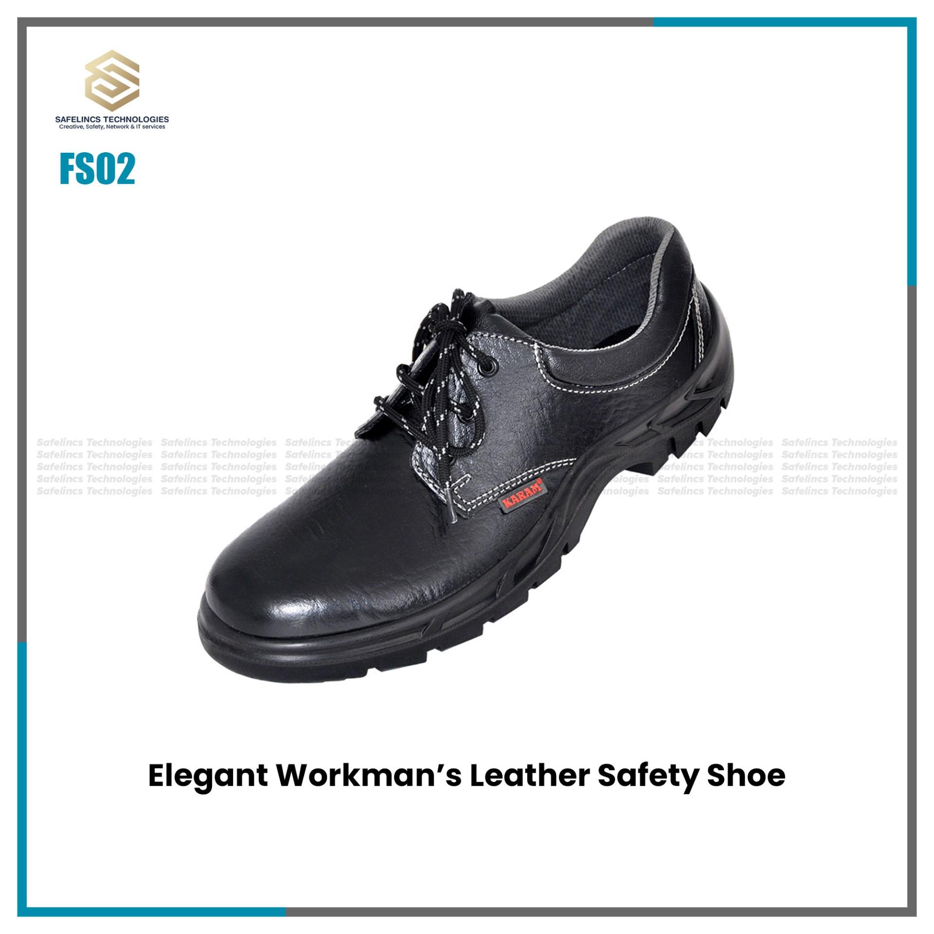 Elegant Workman’s Leather Safety Shoe