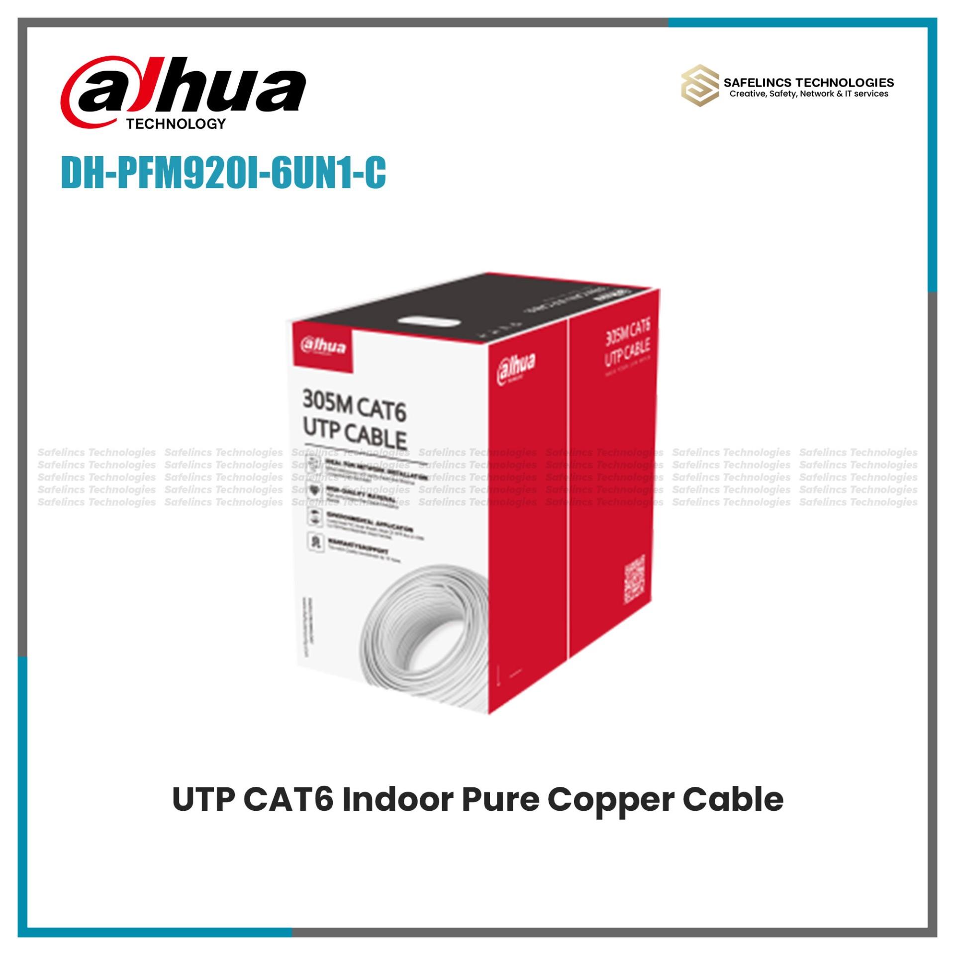 Dahua Pure Copper UTP Cat6 Cable