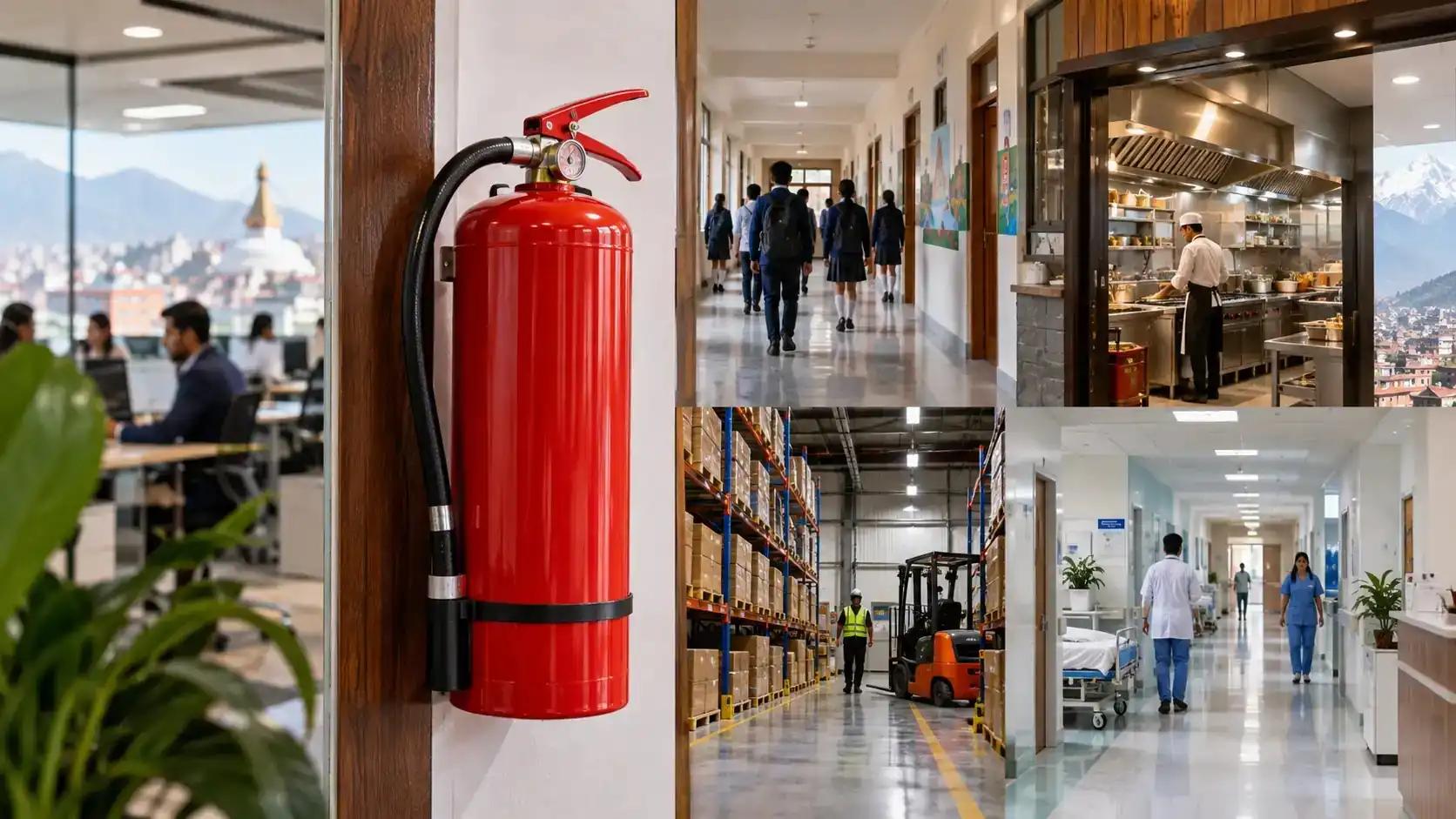 fire extinguisher requirement for Commercial & Public Places in Nepal